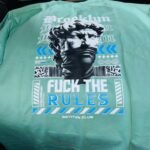 The Astitva Club™ "F*CK THE RULES" Mint Oversized Back-Print Tee